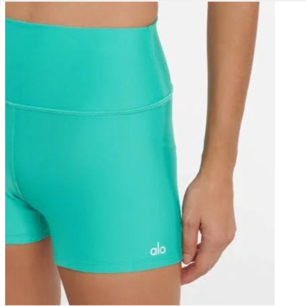HIGH-WAIST AIRLIFT SHORT Ocean Teal - SMALL